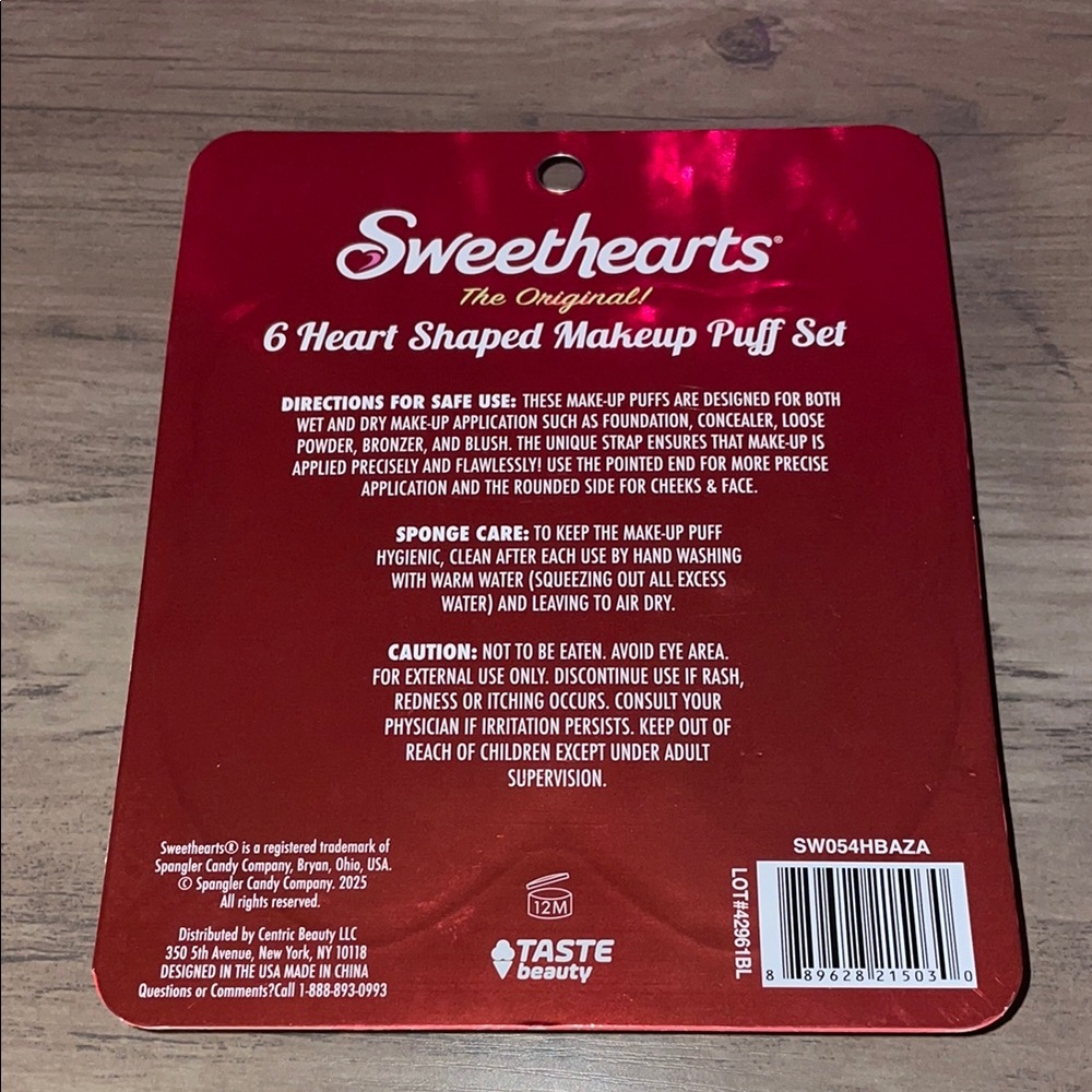 Sweethearts Heart Shaped Makeup Puff Set - Picture 3 of 3